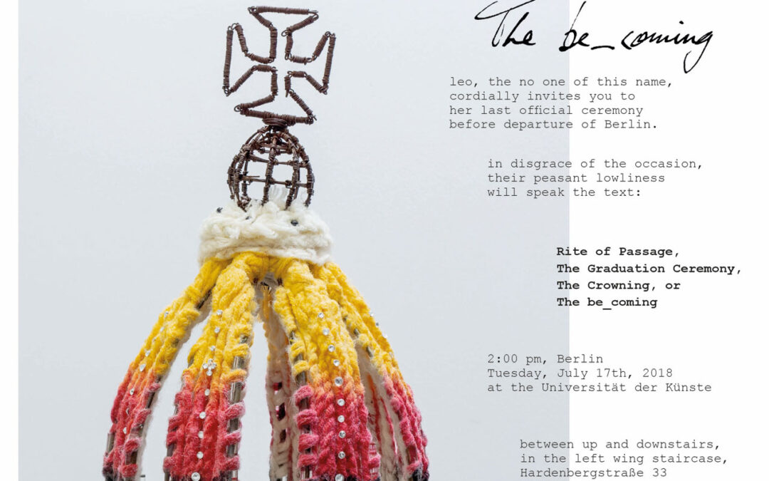 Rite of Passage, The Graduation, The Crowning or The be_coming